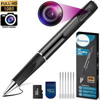 Mini Spy Camera 1080P HD Recording (with 32 GB Memory Card) - Spy Pen Camera, Hidden Camera Pen - Mini Spy Hidden Camera, Spy Cam with Small Camera - Mini Hidden Camera, Micro Camera for Spy Gear