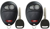 KeylessOption Keyless Entry Remote Car Key Fob and Key Replacement For L2C0007T (Pack of 2)