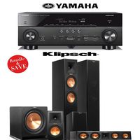 Klipsch RP-260F 5.1 Reference Premiere Home Theater System with Yamaha RX-A760BL 7.2-Ch Network A/V Receiver