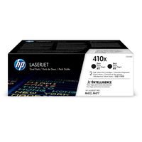 HP 410X | CF410XD | 2 Toner Cartridges | Black | High Yield