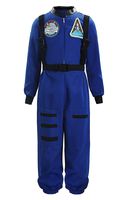 ReliBeauty Boys Girls Kids Children Astronaut Role Play Costume, Royal, 10