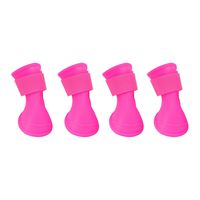 Wags & Wiggles Dog Rain Boots in Pink | Dog Booties for Medium Dogs | Dog Boots for Rain, Snow, and Heat