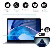 MUBUY Tempered Glass Screen Protector Design for MacBook Air 13 Inch 2019 2018 2019 (Model A1932 with Touch ID), 9H Super Hardness Prevent Being Scratched by Keys, Watch, Kids, Pets, Anti Finger Print