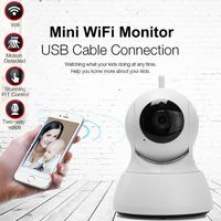 Wireless Home Security HD Mini IP Camera Surveillance Day / Night Vision Two-way Audio Baby Home Monitor Radiationless With 16G Memory Card (White)
