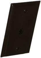 Morris 80012 Single RJ11 4 Conductor Phone Jack Wall Plate, Brown
