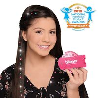 Blinger Deluxe Set, Radiance Collection, Comes with Glam Styling Tool & 150 Gems - Load, Click, Bling! Hair, Fashion, Anything! (Amazon Exclusive)