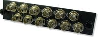 Lynn Electronics 12 Fiber ST Singlemode Adapter Strip, 12 Simplex ST Ports, LGX Footprint