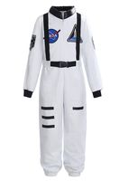 ReliBeauty Boys Girls Kids Children Astronaut Role Play Costume, White, 4T-4