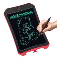 VNVDFLM Writing Tablet for Birthday Gift,Kids Toy 8.5 In LCD Writing Tablet Electronic Writings Pads Drawing Board Gifts for Kids Office Blackboard-Erase Button Lock Included Red