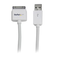 StarTech.com 3m (10 ft) Long Apple 30-pin Dock Connector to USB Cable for iPhone iPod iPad with Stepped Connector (USB2ADC3M)