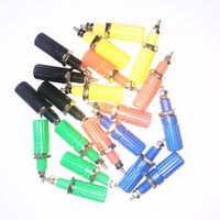 20pcs 4mm Amplifier Terminal Binding Post Banana Plug Jack Plastic Connector M3