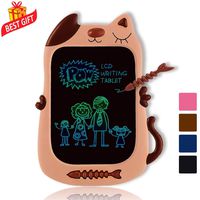GJZZ LCD Drawing Doodle Board for 3-7 Year Old Girls Gifts,Writing and Learning Scribble Board for Little Kids - Light Brown