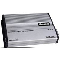 Genius GKE-120.4D 1800 Watts-MAX Compact Car Full Range Amplifier 4 Channel Class-D 2-Ohm Stable Frequency X10