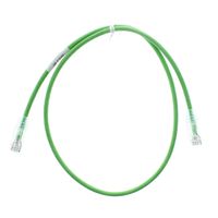 Panduit UTP28SP2BG/N CAT6 Performance Patch-Cable UTP Patch Cord, 2-Feet, Bright Green (5 Pack)