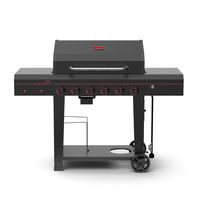 Megamaster 6 Burner 753 Sq. Inch Propane Gas Grill, 720-0983 Black