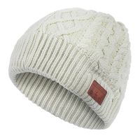 Levin Upgraded Bluetooth 5.0 Beanie Hat with Headphones - Wireless Smart Beanie Headset Musical Knit Headphone with Built-in Mic for Skiing,Skateboarding & Jogging,Gift for Men/Women/Boys/Girls, white
