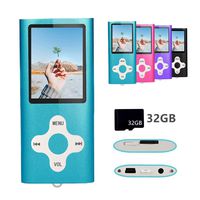 Gerskji MP3 Player/MP4 Player with a 32GB TF Card Expandable up to 64GB, Ultra Slim Portable Music Player with FM Radio/Voice Recorder/Video/Photo View, Special Design for Sport and Music Lovers