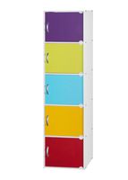 HODEDAH IMPORT Rainbow HID5 Bookcase