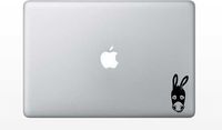 Laptop MacBook Decal - Donkey Funny - Matte Black Skins Stickers