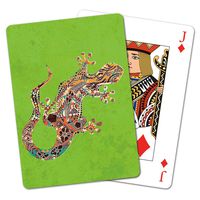 Tree-Free Greetings Deck of Playing Cards, 2.5 x 0.8 x 3.5 Inches, Vibrant Gecko  (CD15309)