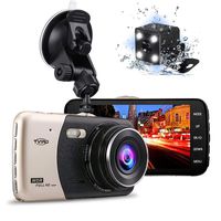 Tvird Dash Cam 1080P Dash Camera [Newest Updated] 170°Wide Angle Car DVR with 4" LCD Screen,Front and Rear Dual Channel Dashboard Camera,G-Sensor,Motion Detection,Parking Monitor,WDR,Loop Recording