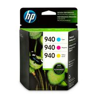 HP 940 | 3 Ink Cartridges | Cyan, Magenta, Yellow | C4903AN, C4904AN, C4905AN