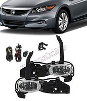 RP Remarkable Power, FL7044 Fit For 2008-10 Accord Cupe 2DR Clear Fog Lights Lens Bumper Lamps Kit