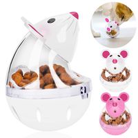 Legendog Cat Food Ball Slow Feed Mice Tumbler Shaped Pet Treat Ball Cat Food Toy