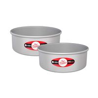 Fat Daddio's Anodized Aluminum Round Cake Pans, 9 x 3 Inch, Set of 2