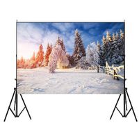 5X7ft Winter Sunshine Snow Forest Photography Backdrop Background Studio Prop