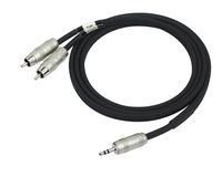 Kirlin 6 Feet 3.5mm Stereo Plug to Dual RCA Plug Y-Cable