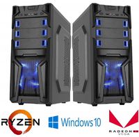 Gaming PC Custom Built System AMD Ryzen 3200G 4.0 GHz 240 GB SSD Gaming LED Tower Windows 10 HDMI WiFi
