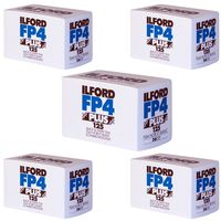 ILFORD FP4 PLUS 125 BLACK AND WHITE FILM 35MM 36EXP (Pack of 5)