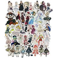 Lolita Hand Account Stickers, Cute Girl Laptop Sticker, Kawaii Kids Notebook Decal, Trendy Teen Water Bottle Phone Stickers