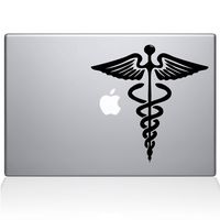 The Decal Guru Medical Symbol MacBook Decal Vinyl Sticker - 13" MacBook Pro (2015 & Older) - Black (1127-MAC-13P-BLA)
