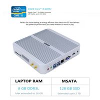 HYSTOU FMP03 Intel Core I5-6200U, Gaming Mini Pc, Mini Desktop Computer,Finless Mini Box PC,Power Interuption Recovery,Support Dual Display，OEM Windows 10 64-bit
