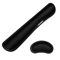 VicTsing Keyboard Wrist Rest Pad & Mouse Wrist Rest, Made of Memory Foam, Superfine Fibre, Support for Office, Computer, Laptop - Durable & Comfortable & Lightweight for Easy Typing & Pain Relief