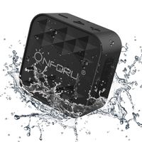 Onforu IPX7 Waterproof Shower Bluetooth Speaker, Portable Wireless Outdoor Speaker with HD Sound, Support TF Card, Built-in Audio for Home, Pool, Beach, Boating, Hiking 12H Playtime