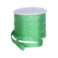 Threadart 100% Pure Silk Ribbon - 4mm Kiwi Green - No. 706-3 Sizes - 50 Colors