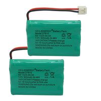 GEILIENERGY 27910 Cordless Phone Battery Rechargeable Compatible with Vtech 89-1323-00-00 at&T E1112 E2801 TL72108 Motorola SD-7501 RadioShack 23-959 Cordless Handsets 3.6V(Pack of 2)