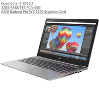 HP ZBook 15u G5 15.6" FHD Full HD(1920x1080) Mobile Workstation Laptop (Intel Quad-Core i7-8550U, 32GB RAM, 1TB PCIe SSD, AMD Radeon Pro WX 3100) Fingerprint, Backlit, Thunderbolt3, Windows 10 Pro