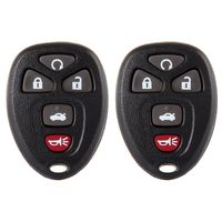 ECCPP Replacement fit for Uncut Keyless Entry Remote Control Car Key Fob Shell Case Chevy Buick Pontiac Series KOBGT04A (Pack of 2)