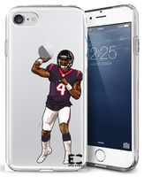 Epic Cases iPhone6/6S iPhone 7/iPhone 8 Case Ultra Slim Crystal Clear Football Series Soft Transparent TPU Case Cover Apple (iPhone 6/6s) (iPhone 7) (iPhone 8) (Watson DW4 Texans, iPhone 6/7/8)