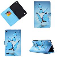 Kindle Fire 2015 7 inch Cases - ESSTORE Ultra Slim Lightweight Multi Function Case for Amazon Fire Tablet[7 inch Display - Previous 5th Generation, 2015 Release Only][Flying Butterfly]