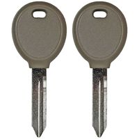 QualityKeylessPlus Two Replacement Transponder Chip Keys Y164PT for Chrysler Dodge Jeep