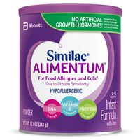 Similac Alimentum Hypoallergenic Infant Formula for Food Allergies & Colic, Baby Formula, Powder, 12.1 Oz (Pack Of 6)