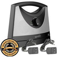 Serene Innovations TV-SB Wireless TV Listening Speaker w/Free Extra Power Adapter & EZ Living Aids Drink Coaster