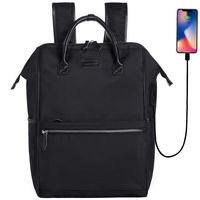 Desanissy Laptop Backpack 15.6 Inch Knapsack for womens black laptop backpack