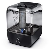 BAYKA Cool Mist Humidifier, 4L Top Fill Ultrasonic Desk Humidifier for bedroom, Portable Essential Oil Humidifiers with Adjustable Mist Output, Works Up to 28 Hours, Auto Shut-off