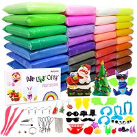HOLICOLOR 36 Bright Colors Air Dry Clay Magic Modeling Clay Ultra Light Clay with Accessories, Tools and Instructions for Kids DIY Crafts